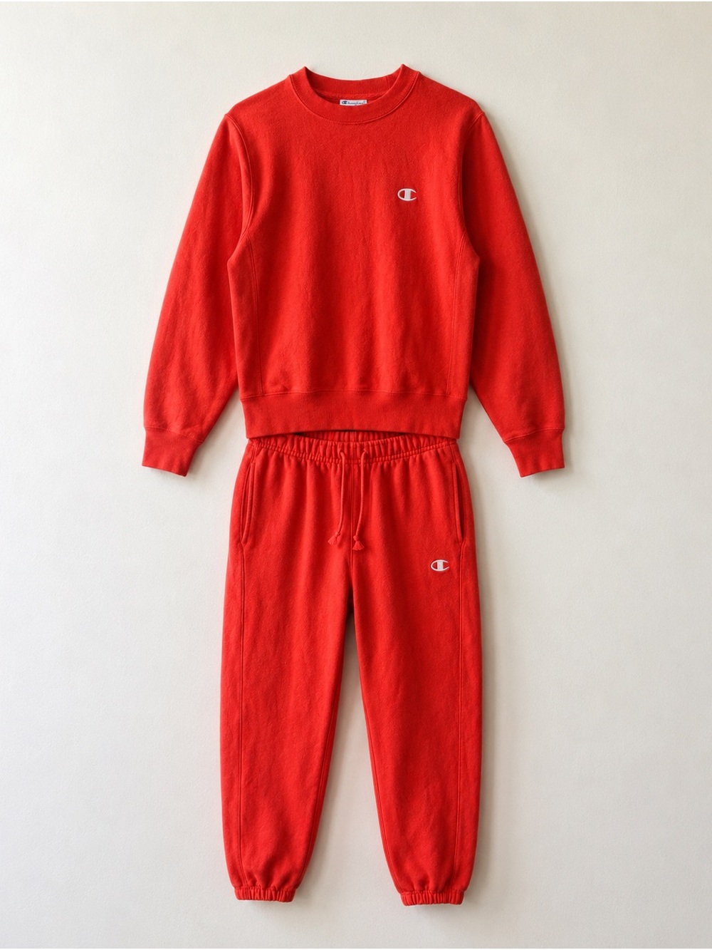 Champion orange Red Sweatshirt and Joggers Set